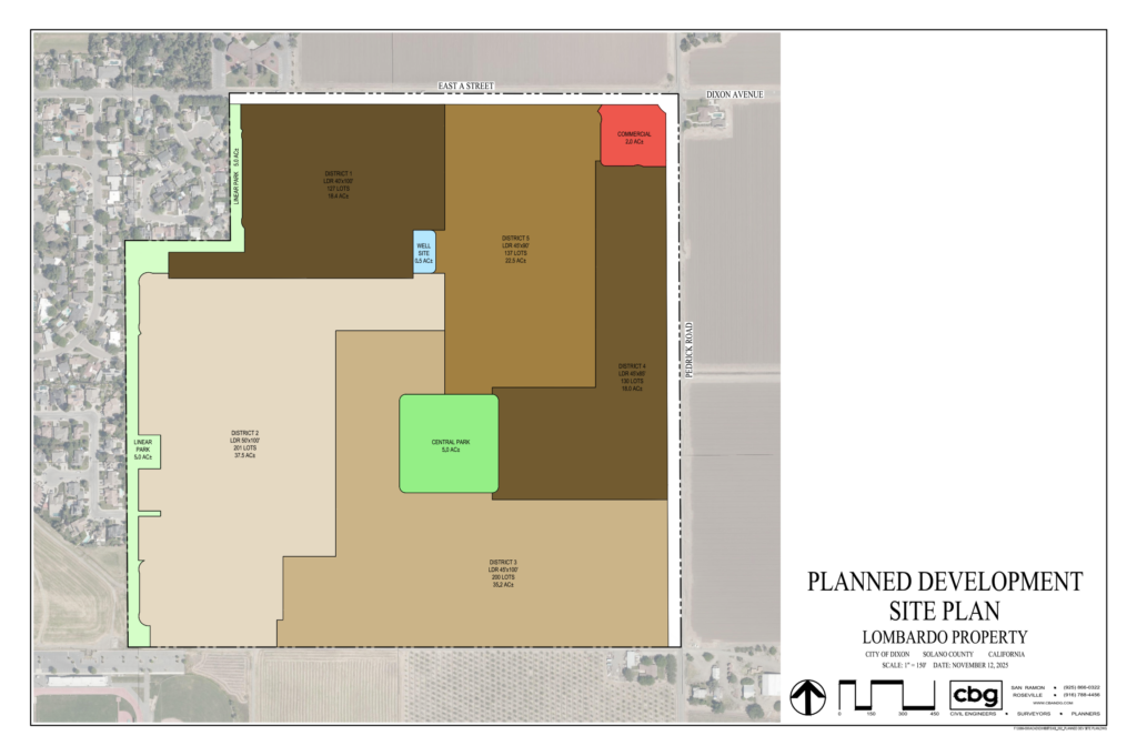 Map of Lombardo Ranch project