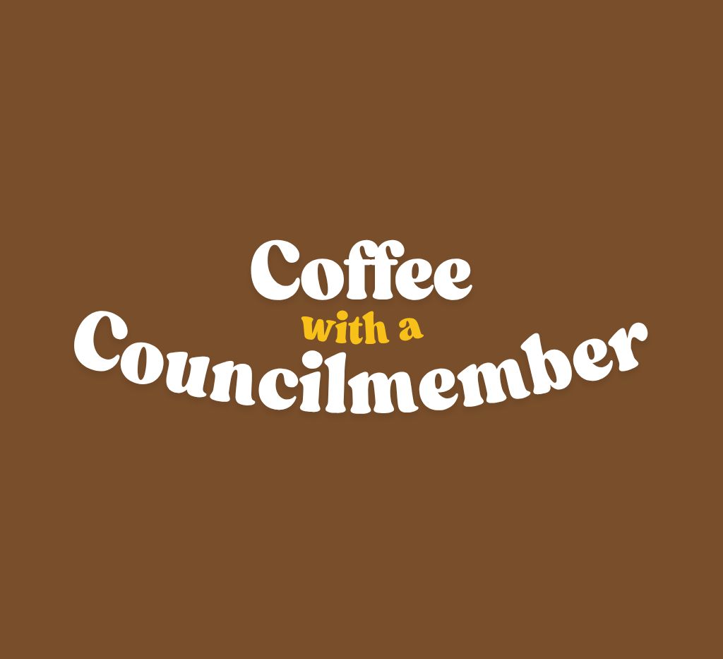 coffee with a council member logo